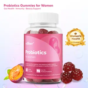 Probiotics gummies for Women - PH Balance, Digestive, UT, & Feminine Health - 50 Billion CFU - 6 Unique Strains for Her - Organic Prebiotics, Cranberry Extract+ - Women Probiotic - 60 CT