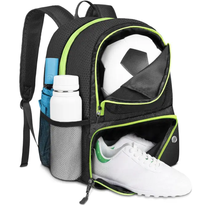 YOREPEK Soccer Backpack,Soccer Bag with Ball Holder, Water resistant Sport Equipment Bags Fit Basketball Volleyball Football