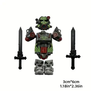 1 Piece of Poisonous Tooth Dual-Sword Radiation-Powered Mecha, Suitable for Halloween Gifts/Christmas Gifts/Birthday Gifts Perfect Home Decorations