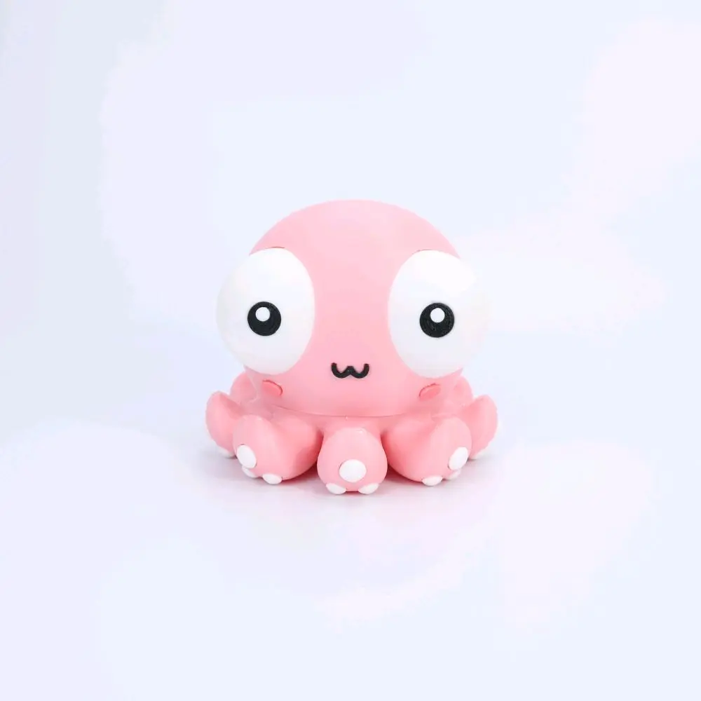 Cute Derp Octopus 3D Printed Figurine | Knitted Style Octopus | Funny Ocean Desk Decor