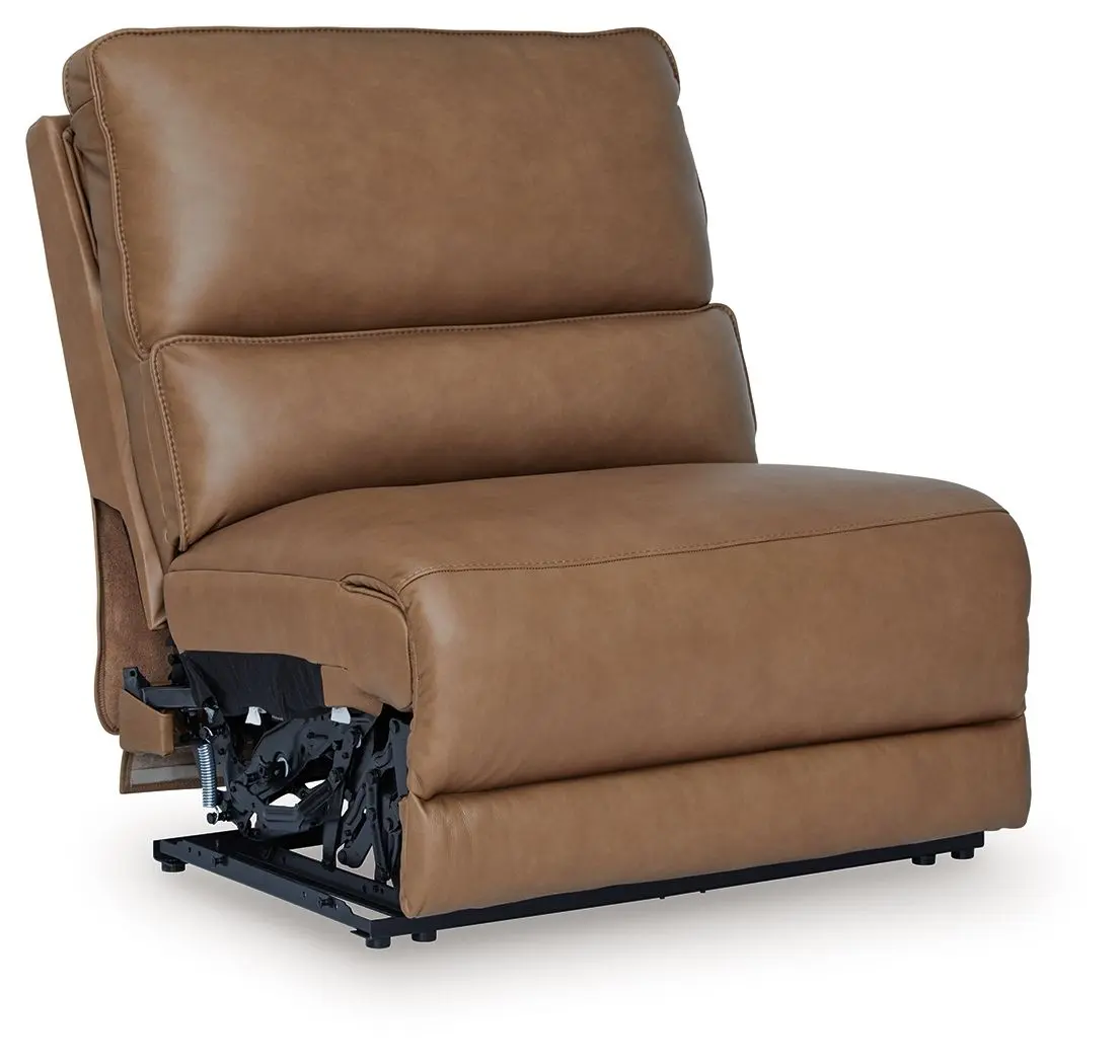 Silverbrooke - Power Armless Recliner With Adjustable Headrest - Caramel