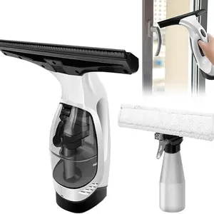 Wireless Electric Window Vacuum Cleaner — Rechargeable Vacuum, Lightweight Plastic Glass Cleaner for Windows, Mirrors, Tiles, Showers, and Cars Durable Cleaning Set