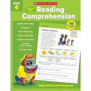 Scholastic Success with Reading Comprehension Grade 4 Workbook Paperback – February 1, 2022