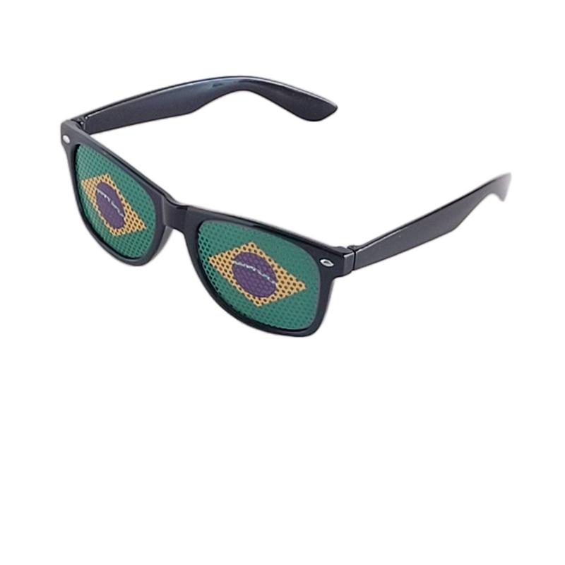 Brasil Brazil Unisex Sunglasses with National Flag Sticker Gafas, Lentes de sol, Oculos
