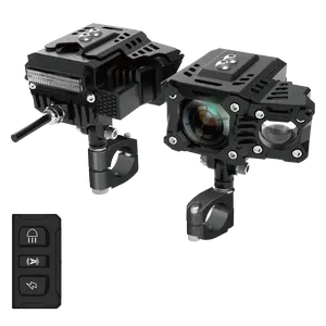 Alien Rider M901 Smart Motorcycle Spotlight, 180W Cornering Light, Built-in Six-Axis Gyroscope, 120° Wide Angle, Automatic Brightness Adjustment for High/Low Beam, IP67 Waterproof and Dustproof.