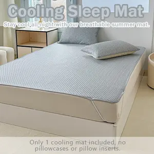 Multi-Functional Cooling Bed Sheet, Ice Silk Mattress Cover, Non-Shrinking, Anti-Slip, Ideal for Renters, Students, Office Workers