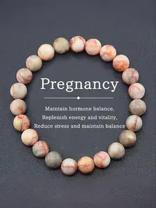 Natural Crystal Stone Bracelet 8mm, Balances Hormones, Enhances Energy and Vitality, Reduces Stress, Gift Choice, Casual Occasion