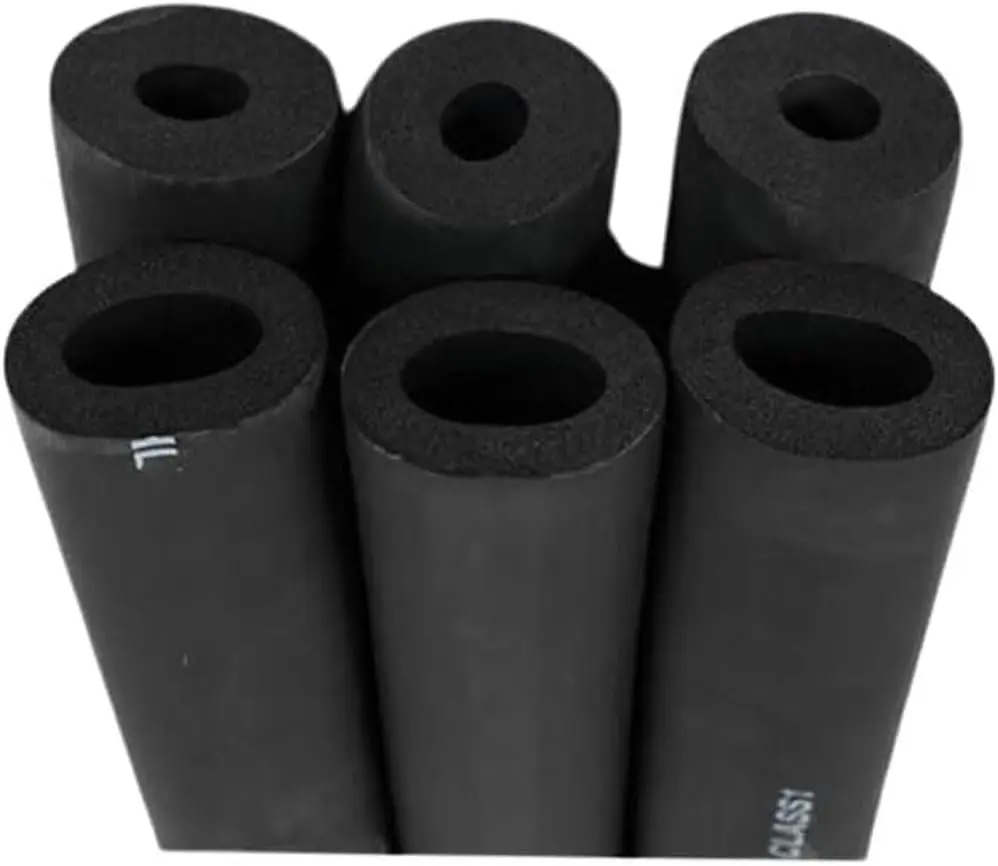 Pipe Insulation Foam Tube 1/2" ID*3/8" TH-6Ft Foam Tubing Black Pipe Cover Heat Preservation for Outdoor Water Pipe Insulation,AC Unit, Guitar Stands, Exercise Machine Handle and Roof Rack Etc