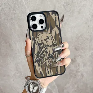 Magnetic Southern Duck Dog Camo Phone Case, Supports Wireless Charging, Hunting Gift, For iPhone 17 16 15 14 13 12 11 Pro Max Plus, Non-Yellowing Shockproof Clear Slim Soft Acrylic Protective Cover