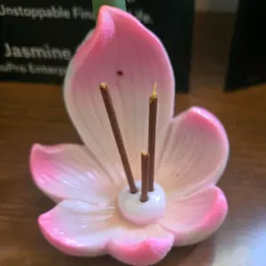 [Perfect Resin Lotus Incense Burner] Resin Lotus Incense Burner: Perfect for Yoga, Meditation, and Home Decor - Suitable for Christmas, Halloween, Thanksgiving, and Eid al-Fitr