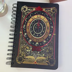 2026 Weekly & Daily Planner Roman Compass Vintage Design Spiral Bound Goal Tracking Notebook for Work Life Aesthetic Agenda Book with Thick Pages and Sturdy Layout