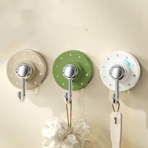 No-Drilling Adhesive Hook Adhesive Vacuum Hook Towel Rack Bathroom Suction Cup Hook Abs Plastic For Home Door Kitchen