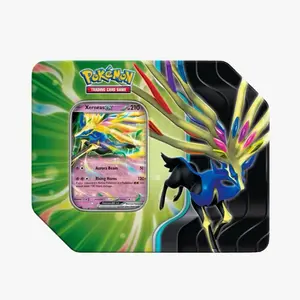 Pokemon Azure Legends Tin Xerneas ex Trading Card Game Collectible Card with Aurora Beam and Rising Horns Attacks