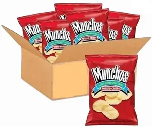 EDVENDING Expect More Regular Potato Crisps 4.25 Ounce Crunchy Tasty Chips Pack of 6 Light Tasting Snack Perfect for Fun Snacking Time