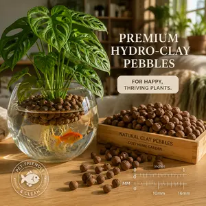 Stop Killing Your Plants!  Premium LECA Clay Pebbles - Prevents Root Rot & No More Fungus Gnats | Reusable Semi-Hydroponic Medium