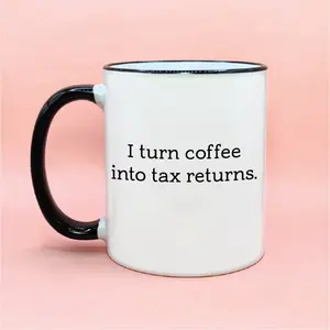 I Turn Coffee Into Tax Returns Coffee Mug, Funny Accountant Coffee Cups, Funny CPA Gifts, Freak in the Sheets Spreadsheet Cup, Tax Time Gift