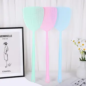 Durable Plastic Fly Swatters Set of 3, Long Handle Manual Insect Killer for Home and Summer, Essential Bug Control for Apartments and Dorms