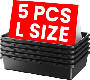 [Large Size][ Pcs] Tool Box Organizer Tray Divider[Single Size] Black Plastic De Drawer Organizer Garage Organization for Wrench Plier Hammer Bit Sot Extension Screwdriver Bolt Hex key