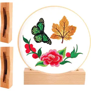 Embroidery Hoop Display Stand 3Pack Suitable Embroidery Hoop Frame,Cross Stitch Stand Base Embroidery Display Stand Display Cross Stitch Hoop Frame Stand (Suitable 7-9.6IN Frame)