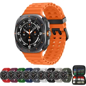 Samsung Galaxy Watch Ultra 47mm Soft Sport Silicone Watch Band Breathable Wear-Resistant Adjustable Wristband for Men Women Multiple Colors 10-Pack tiktokshopspringglowup