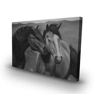212 MAIN High-Detail Artistic Farm Animal Scene Wall Artwork, 24x36 in. White High-Def Print, Serene Home Interior Wall Decoration