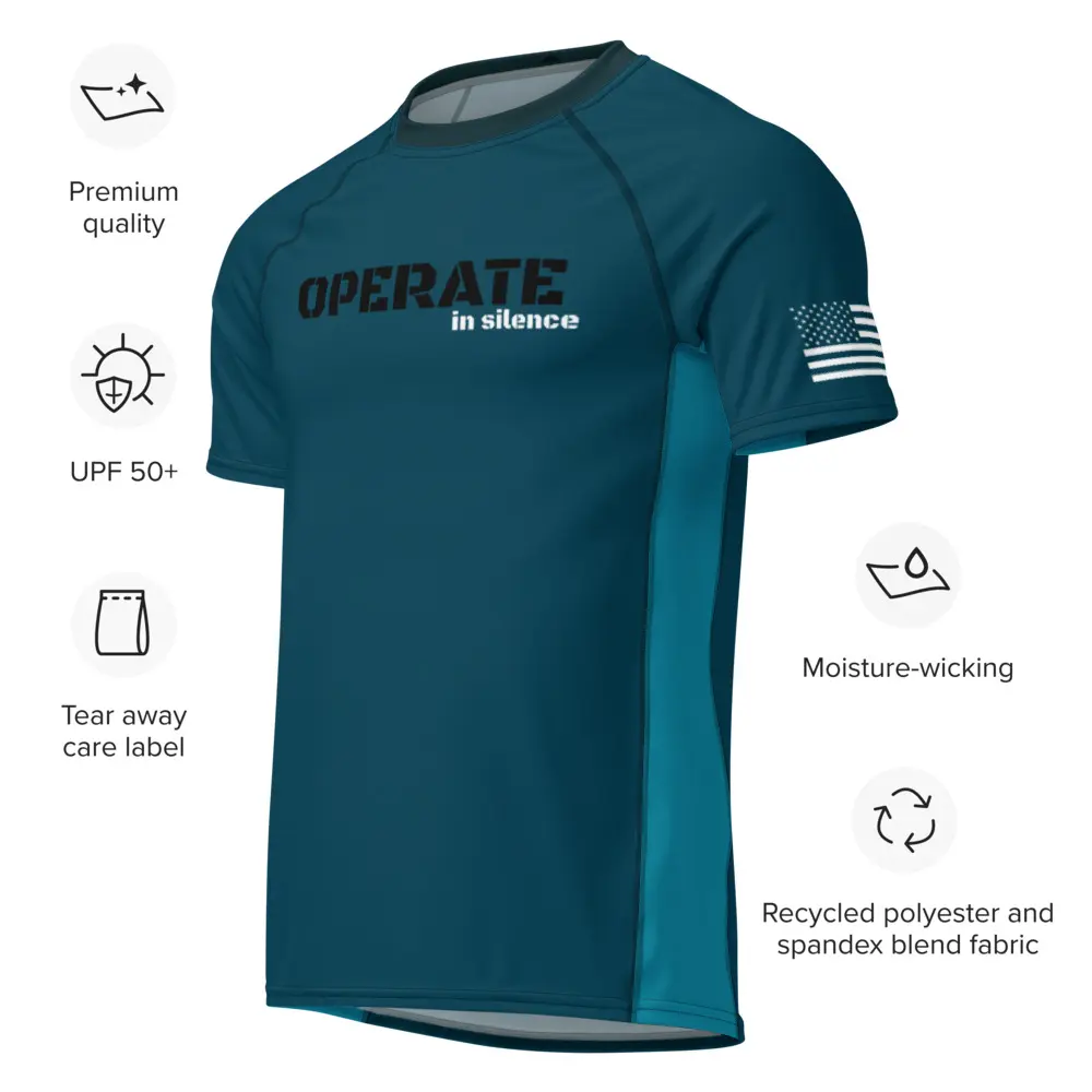 Operate in Silence Jiu Jitsu Rash Guard – No-Gi Compression Shirt for Silent Warriors