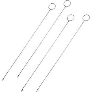 Loop Turner Sewing Tool, 4- Set -  Hooks with Latch for Fabric Tube Strips DIY (10.4 Inch)