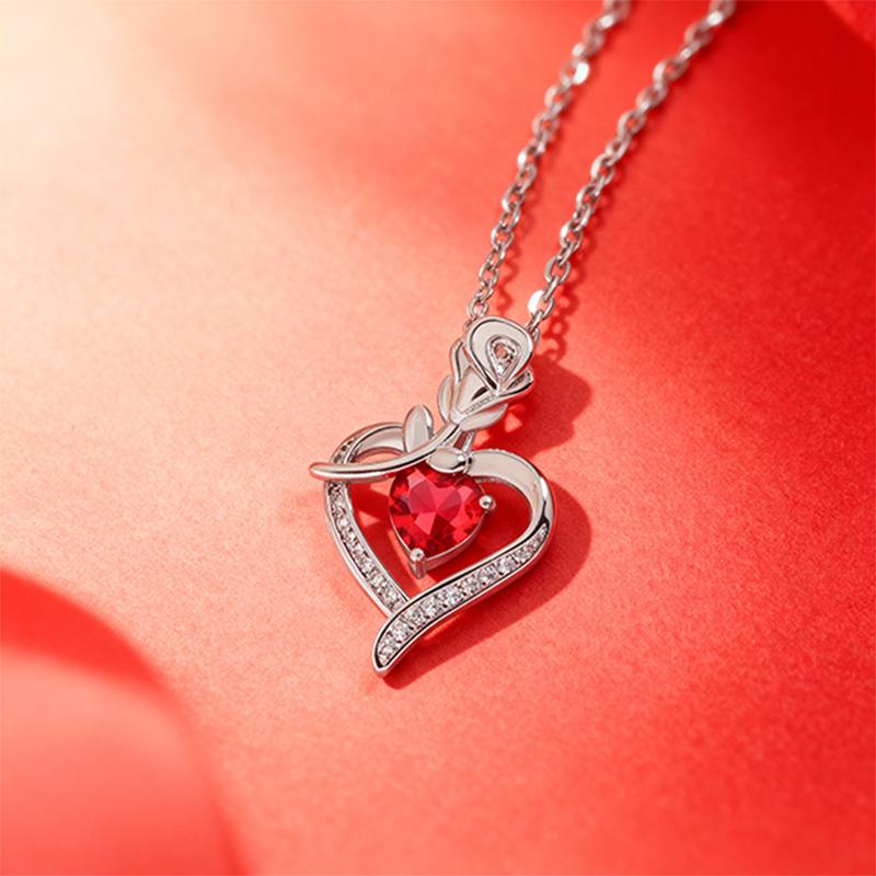 Apple shaped necklace gift box, red heart-shaped necklace, collectible creative gift, cute gift for girlfriend, mother, wife, Mother's Day, Valentine's Day, Christmas, birthday gift