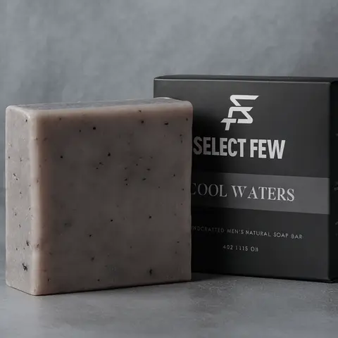 Cool Waters Men’s Soap Bar – Handmade Soap with Citrus, Amber & Woods – Hydrating Formula with Aloe Vera & Natural Oils – Fresh, Long-Lasting Scent