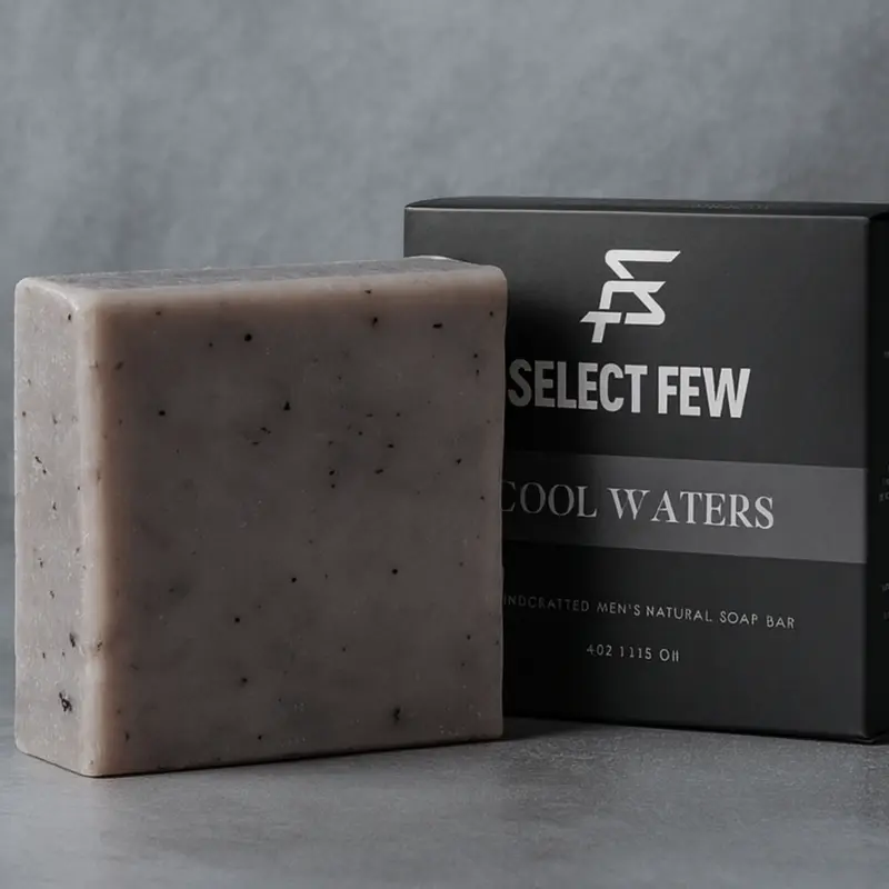 Cool Waters Men’s Soap Bar – Handmade Soap with Citrus, Amber & Woods – Hydrating Formula with Aloe Vera & Natural Oils – Fresh, Long-Lasting Scent