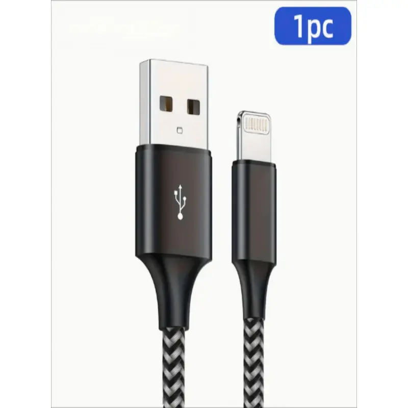 Charger Cable For IPhone, USB-A To 8-Pin Fast Charging Cord Nylon Braided Data Sync Transfer Lead For IPhone 14/13/12/11 Pro Max XR XS X/8/7/6s Plus 5s SE, For IPad, For IPod For Airpods And More, Broad Compatibility