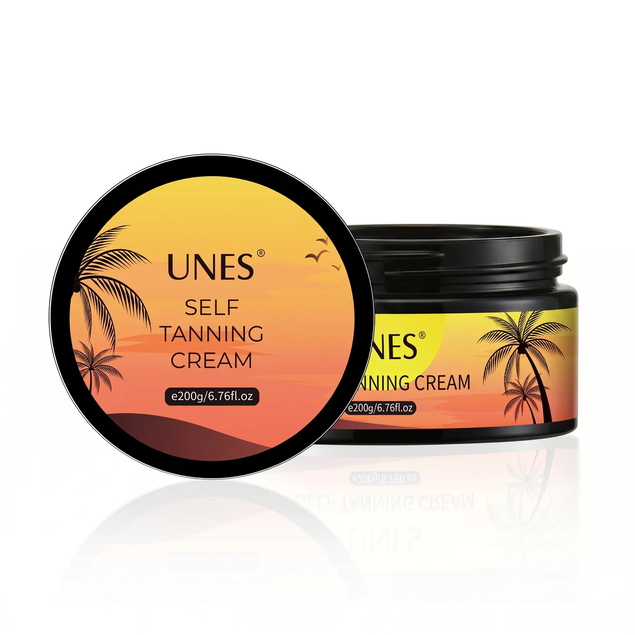 Natural Self Tanning Cream for Face & Body – Plant-Derived DHA Streak-Free Sunless Tanner – Buildable Golden Glow with Aloe Vera, Coconut Oil & Vitamin E – Hydrating Formula for All Skin Tones – No Sun Required – 200g / 6.76 fl.oz
