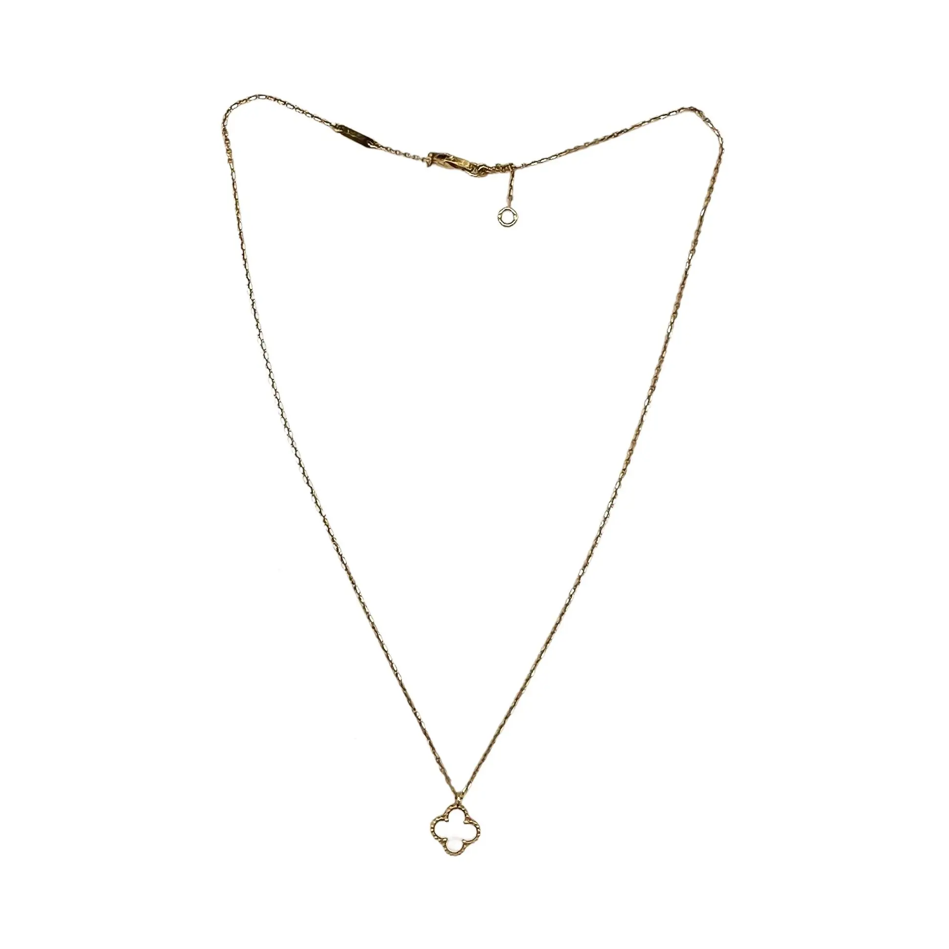 Pre-owned Van Cleef & Arpels Sweet Alhambra Pendant Necklace 18K yellow gold, Mother of Pearl VC10