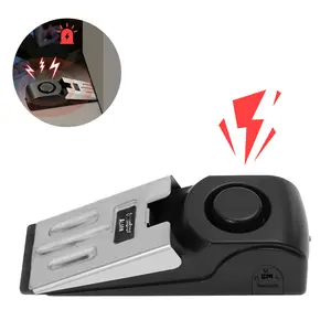 Safety Wedge Door Stop Alarm Stopper Blocking Travel Home Security Alert 120db Siren Door Stop for Home & Travel