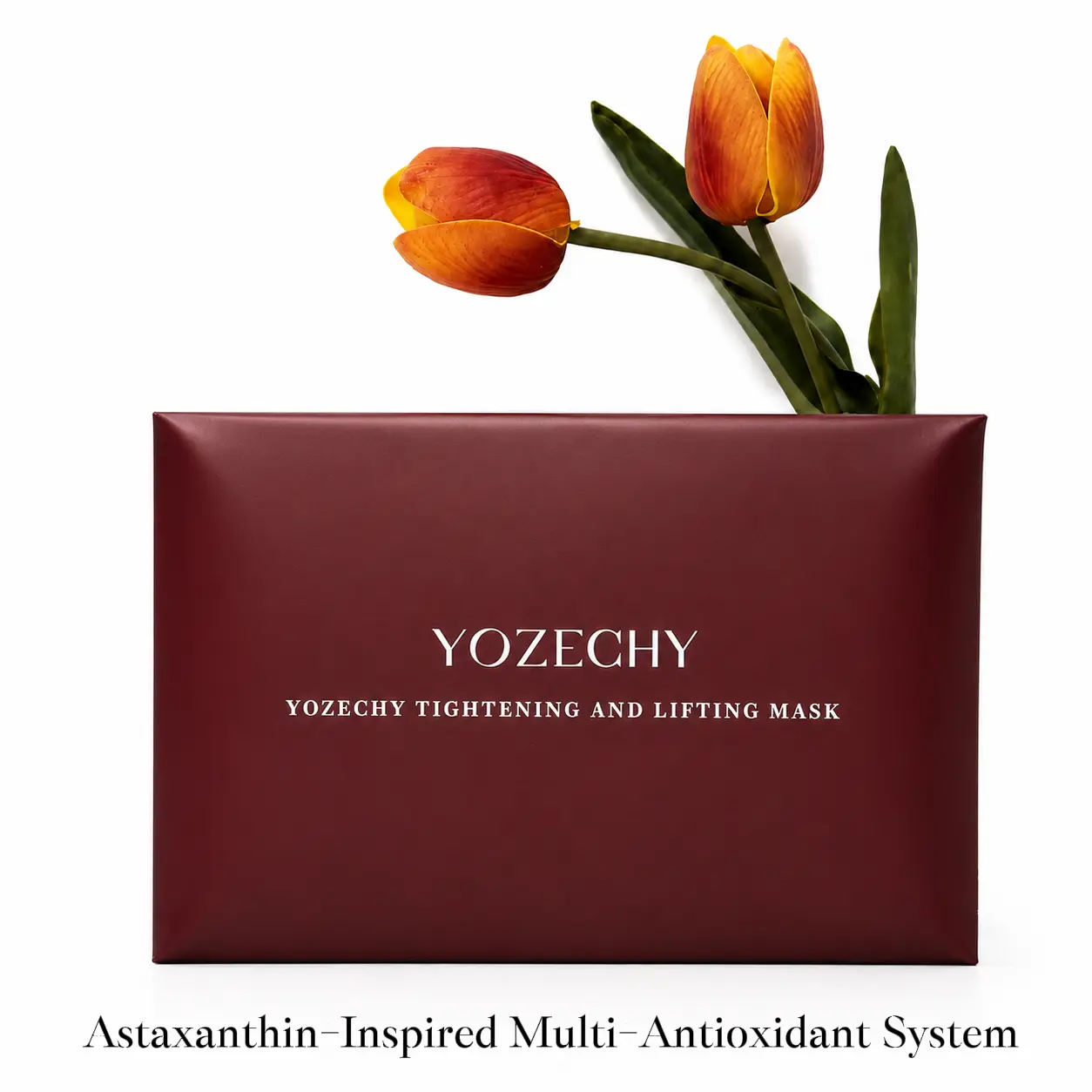 Astaxanthin Peptide Revival Facial Mask by Yozechy,  Glow & Radiance Boost, Anti-Aging & Firming Care, Oxidation Defense Complex,