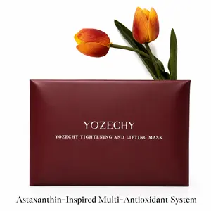 Astaxanthin Peptide Revival Facial Mask by Yozechy,  Glow & Radiance Boost, Anti-Aging & Firming Care, Oxidation Defense Complex,