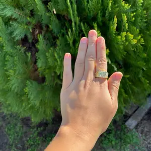 High quality nugget ring no green skin durable jewelry