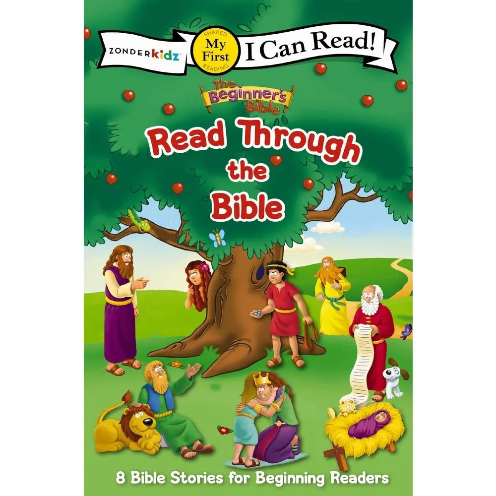 USED Book - The Beginner's Bible Read Through the Bible: 8 Bible Stories for Beginning Readers by The Beginner's Bible (Hardcover) - english
