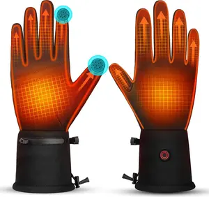 Heated Gloves for Men Women Rechargeable Waterproof Electric Motorcycle Gloves for SKI Snowboard Camping Hiking Camping