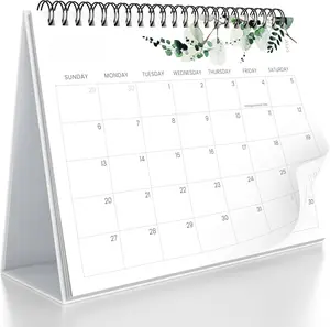 Aesthetic Desk Calendar 2025-2026 - Runs June 2025 until December 2026 - Beautiful Small Flip Desktop Calendar for Easy Organizing