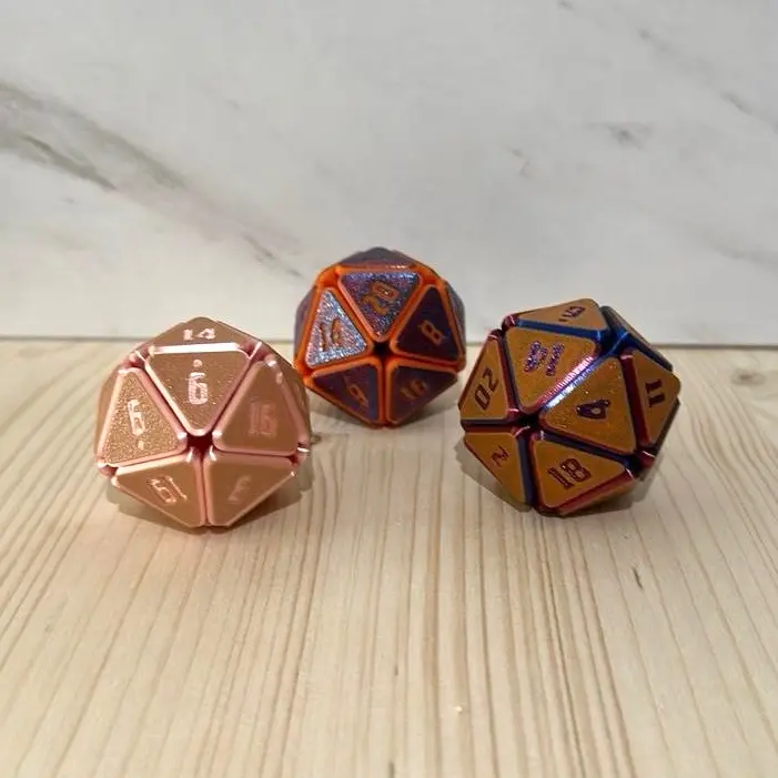 Squishy D20 Fidget Toy - Multicolor, Ideal for Fidgeting and Stress Relief