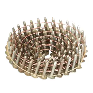 Galvanized Coil Roofing Nail 3/8" Head Diameter 7200Pcs 3/4"×0.12" 15Deg