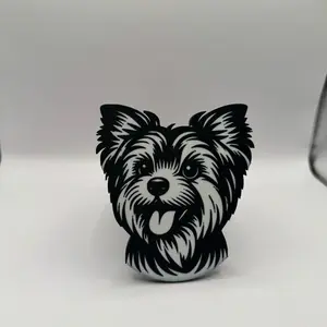 Yorki Yorkshire Terrier Dog Hitch Receiver Cover Fits 2" Receiver Vibrant Design Durable Vehicle Hitch Cap Easy Installation 5" x 5" x 7"