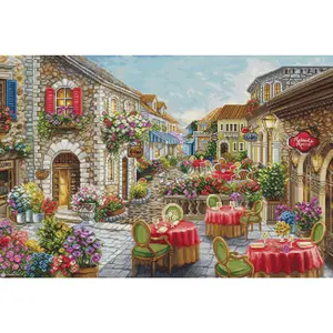 Fiori Caffes BU5080L Counted Cross-Stitch Kit