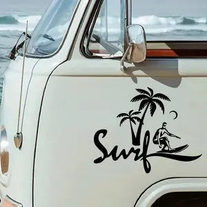 "SURF"Stickers, Add a Touch of Summer Magic to Your Car with Stylish Car Accessories in this summer. for your car décor