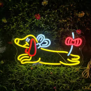 Dachshund Design Neon Sign, USB Plug Powered LED Neon Light, Decorative Light for Home, Office, Store, Coffee Shop, Pet Shop, Room Decoration