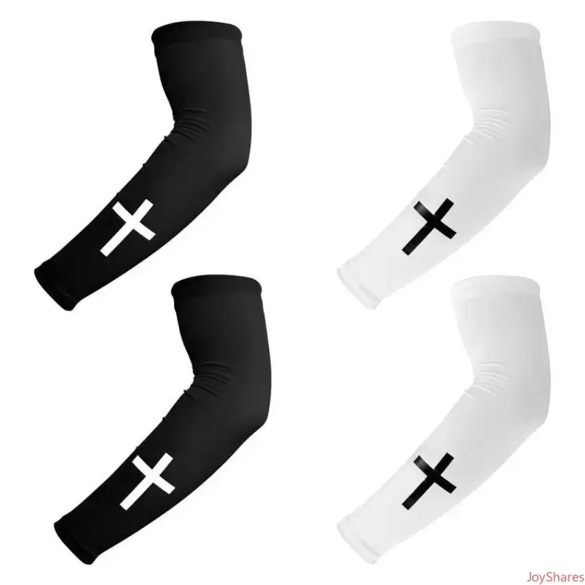 Unisex Criss Cross Breathable Lightweight Compression Sleeves - Polyester Cooling Fabric, Gentle Stretch, Moisture Wicking Fit, for Football, Outdoor Training, Breathable Compression Sleeves, Sports Sleeve