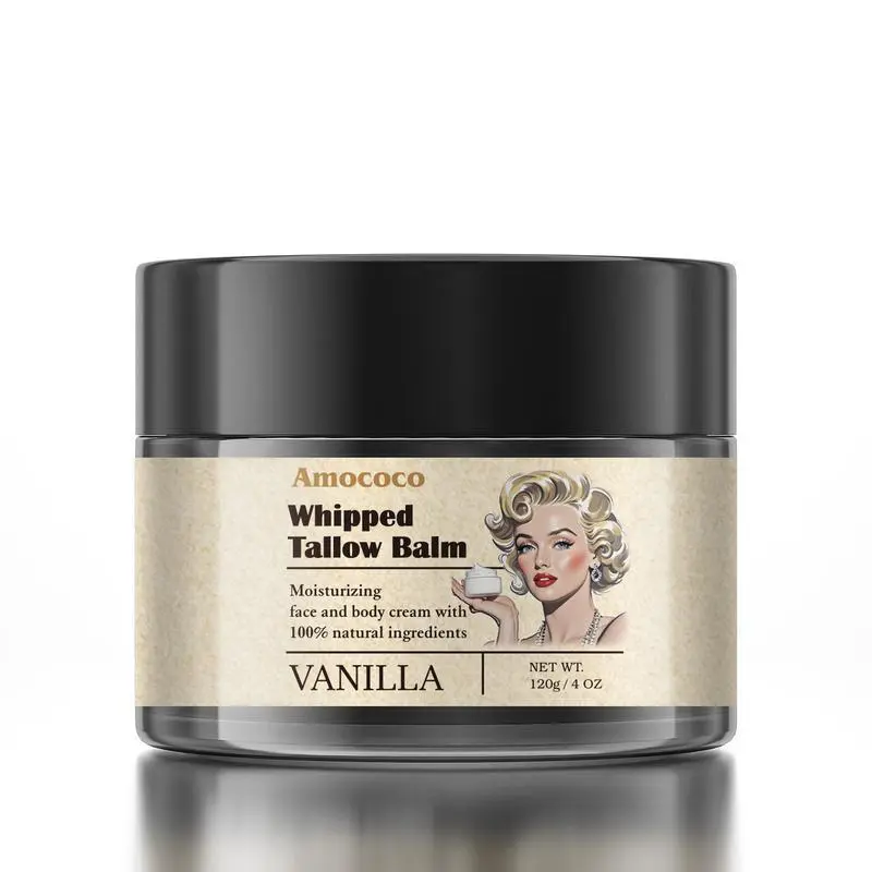 Unisex Face Cream - 120g Tallow Honey Balm, Moisturizing & Nourishing for All Skin Types, Hypoallergenic with Collagen Moisturizers
