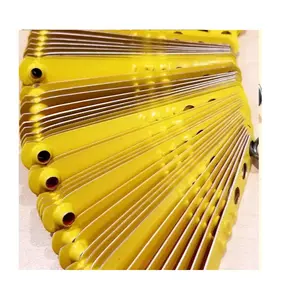 yellow Botanas Chicken Gallos Poultry Leg Bands 100Pcs Rings for Farm Identification Rust-Proof Waterproof Breeding Tools Numbered Easy Identification