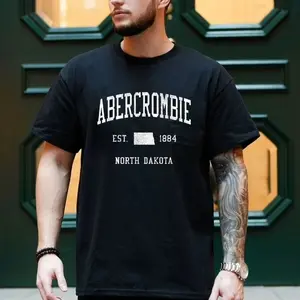 100% Cotton Abercrombie ND Vintage Athletic Sports JS01 T-Shirt